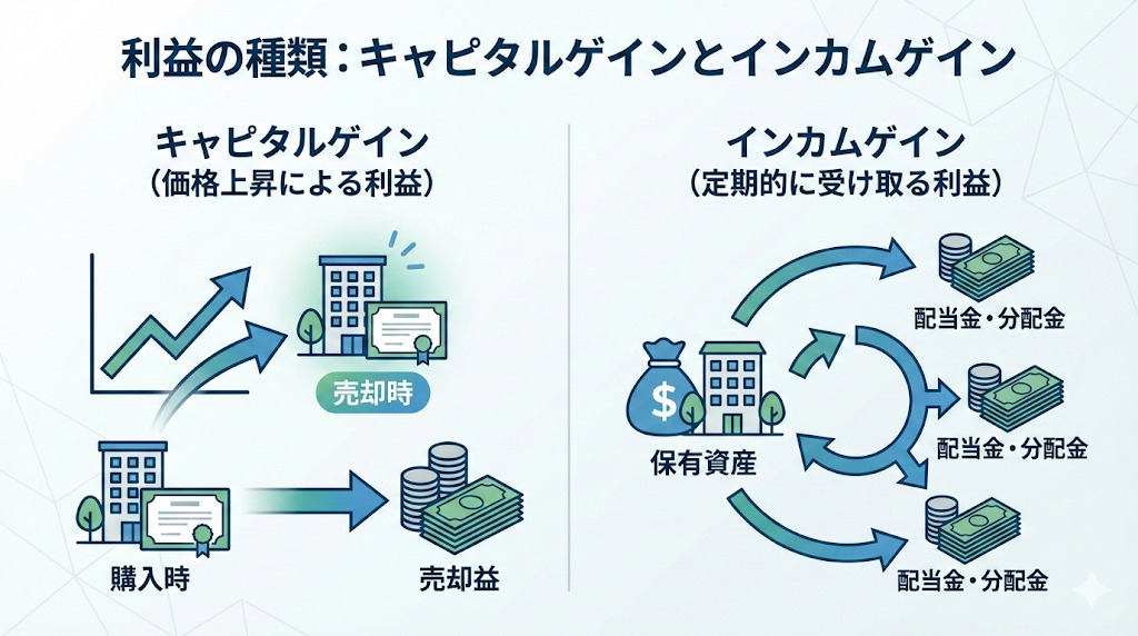 キャピタルゲインとインカムゲイン